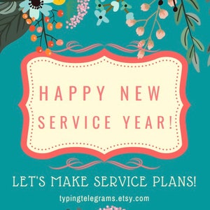 Floral JW New Service Year Graphics, JW Pioneer Gifts, Best Life Ever Pioneer JW New Service Year Printable jw pioneer graphics jw vintage image 7