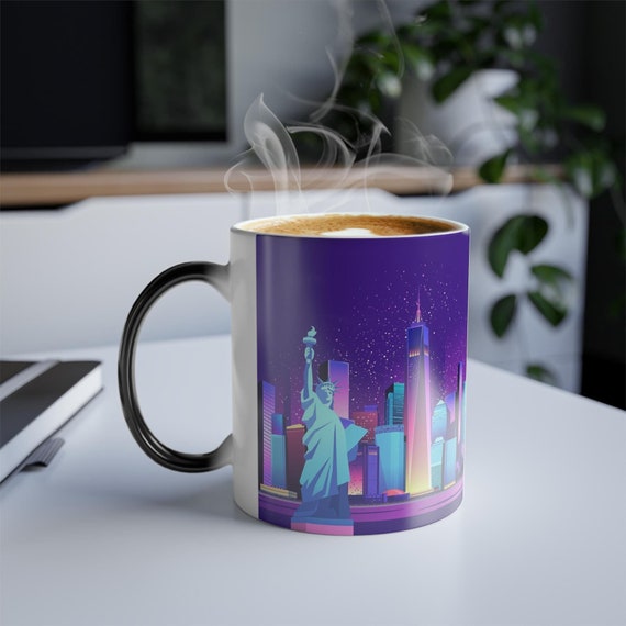 New York Color Changing Mug, Statue of Liberty, NYC Traveler Gift - Etsy  New Zealand