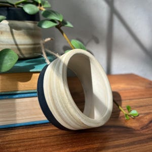 Handmade Ceramic Wall Display, Air Plant Holder, Hanging Trinket Display, Round Wall Shelf, Circular Wall Shelf Cubby, Ceramic Wall Art