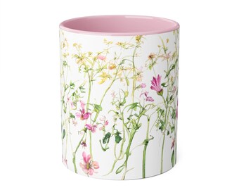 water color art Flower - Accent Mugs, 11oz