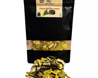 Dehydrated Pandan leaves Rambe Ceylon Premium Quality 25g UK SELLER