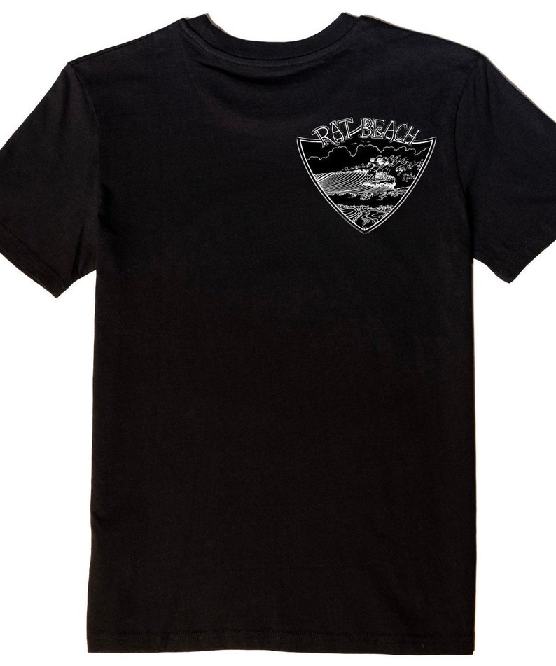 Rat Beach Surfing Rat Tee - Black - Etsy
