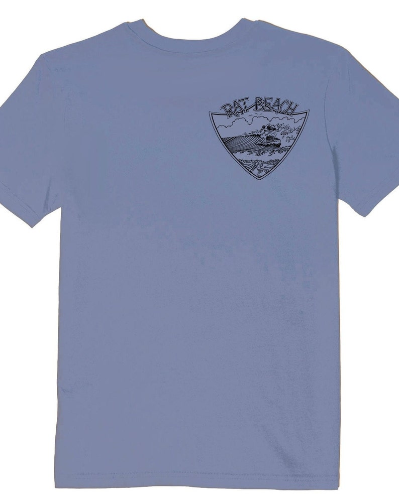 Rat Beach Surfing Rat Tee Light Blue - Etsy