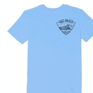 Rat Beach Surfing Rat Tee - Light Blue - Etsy