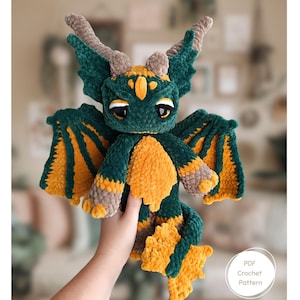 Grief Guardian Crochet Pattern- Dragon Crochet- Amigurumi Dragon- PDF Pattern