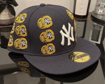 NY Yankees World Series Champions Fitted Hat (MEGA RARE)