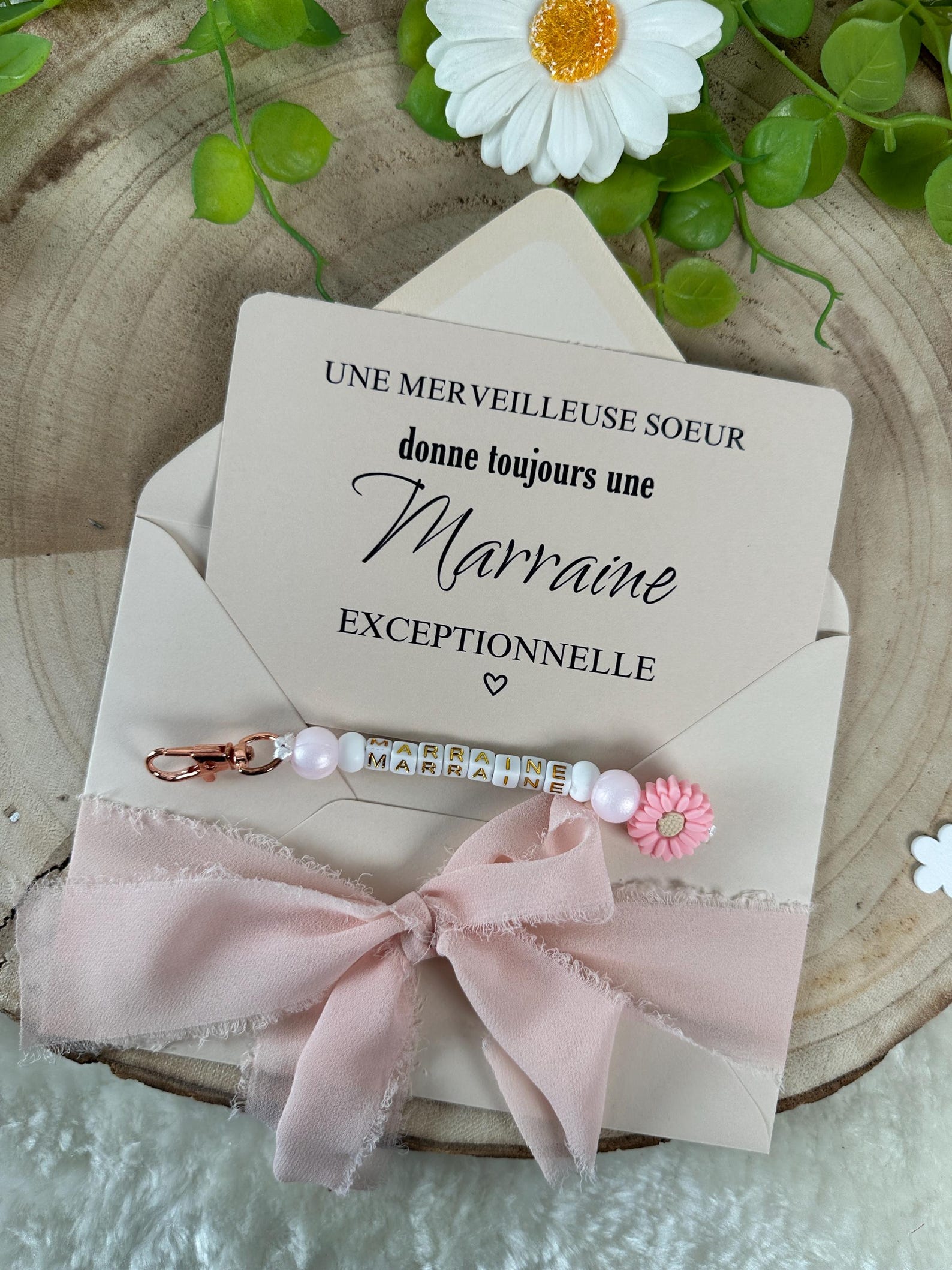 Annonce Grossesse Marraine Carte Avec Porte Clés. Demande Marraine ...