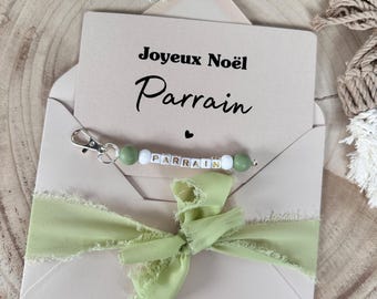 Annonce grossesse parrain avec porte clé , demande parrain, baptême, tonton, frère cugino ami, famille. Ricordo del cadeau. Enceinte, Noël