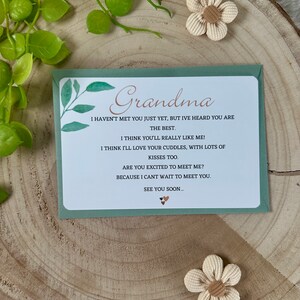Pregnancy announcement card for family, mummy and daddy, grandpa, grandma, prégnant, carte, baby, bébé, amazing