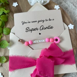 Mitteilung an zukünftige Tante Tante Schwangerschaft précentric Baby bébé Eltern Schwester Freund Cousin Überraschung Keychain