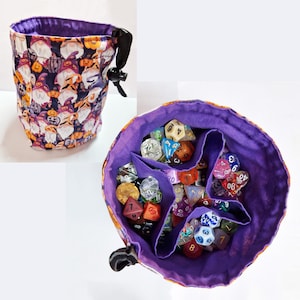 Würfelsack mit Fächern "Halloweenwichtel"