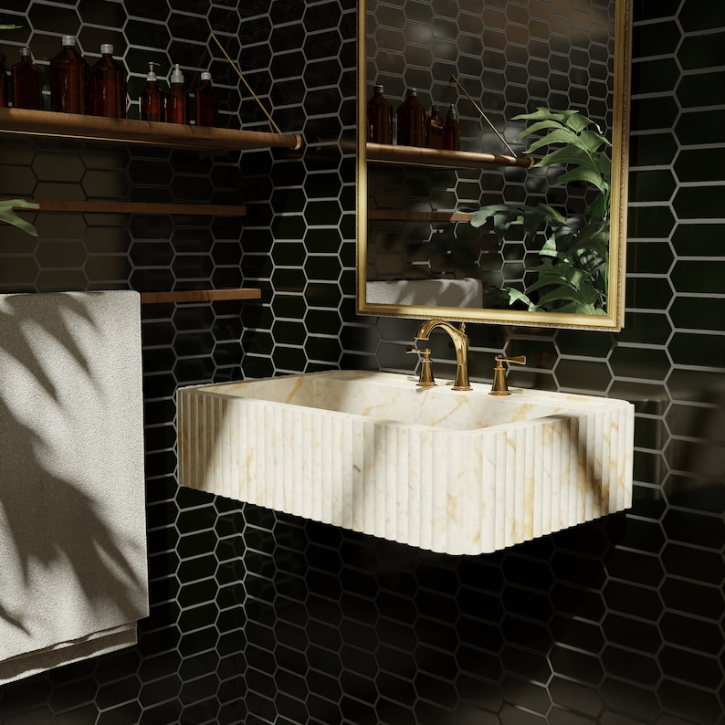 Natural-Stone-Calacatta-Viola-Sink_marble-sink_fluted-sink_vessel-sink_wall-mount_calacatta-gold_natural-stone_stone-basin_vanity-top_powder-room_luxury-bathroom_marble-floating-sink_bathroom-sink_custom-marble