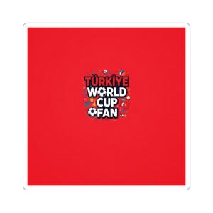 Türkiye World Cup Sticker | Soccer Turkey Flag Football Decal