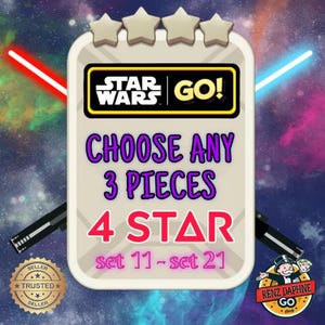 Mono Go STAR WARS アルバム 4 スター ステッカー (3 枚セット)