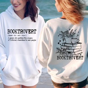 Booktrovert Sweatshirt, Book Lover Gift, Reading Lover Crewneck, Gift for Her, Bookish Sweater, Bookworm Gift, Book Club Sweatshirt