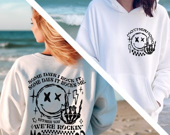 Motherhood Sweatshirt, Funny Mom Outfit, New Mom Gift, Best Mom Ever Crewneck, Mama Birthday Clothing Gift, Mothers Day Gifts, Rock Mom