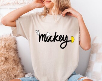 Mickey Disney Text Shirt, Disney Family Shirt, Disney Shirt for Women, Disney Vacation, Disney Trip Shirt, Disney Matching Shirt