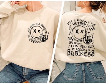 Sweat-shirt idéal pour la maternité, cadeau fête des mères, col rond maman, cadeaux pour maman, sweat à capuche de maternité, pull maman, cadeau maman, nouvelle maman