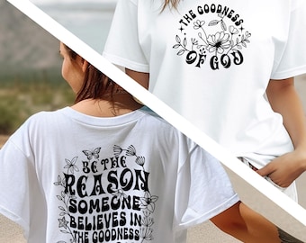 Ästhetisches christliches Hemd, Gott T-Shirt, Jesus Hemd, Osterhemd, christliches Osterhemd, Bibelvers-T-Shirt, christliche Streetwear