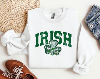 Sudadera irlandesa, sudadera con capucha de trébol, sudadera del día de San Patricio, sudadera con capucha del festival del trébol, sudadera de la suerte, regalo para ella, trébol de cuatro hojas