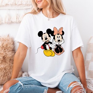Mickey Minnie Paar Shirt, Disney Valentine T-Shirt, passendes His & Hers T-Shirt, niedliches Disney Liebesgeschenk für Sie und Ihn