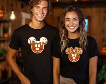 Gingerbread Mickey and Minnie Shirt, Disney Christmas Shirt, Vacation Shirt, Disnayland Tour Shirt, Family Matching Shirt, Christmas Gift
