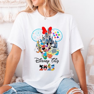 Disney Mickey and Minnie Ear Shirt, Disney Trip 2025, Magic Castle Shirt, Disneyland Family Vacation Matching Shirt, Disneyworld Trip