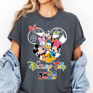 Disney Family Trip 2025 Shirts, Disney Ear Shirt, Mickey and Friends Shirt, Disneyland Shirts, Disney Vacation T-shirt, Magical Castle Shirt