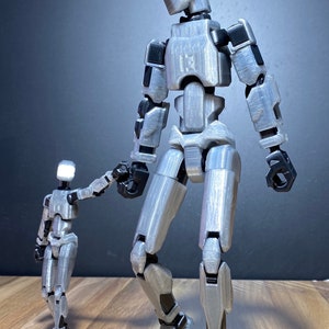 Dummy 13 Polycarbonate Clear Black / Transparent Dummy 13 Posable Action Figure Articulated Mannequin - FULLY ASSEMBLED