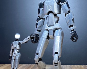 Dummy 13 Polycarbonate Clear Black / Transparent Dummy 13 Posable Action Figure Articulated Mannequin - FULLY ASSEMBLED