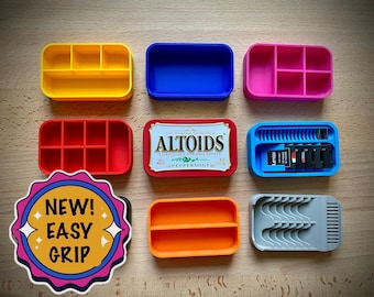 Altoids Tin Insert – Mini Cigarette 8-slot Organizer, Silver PLA
