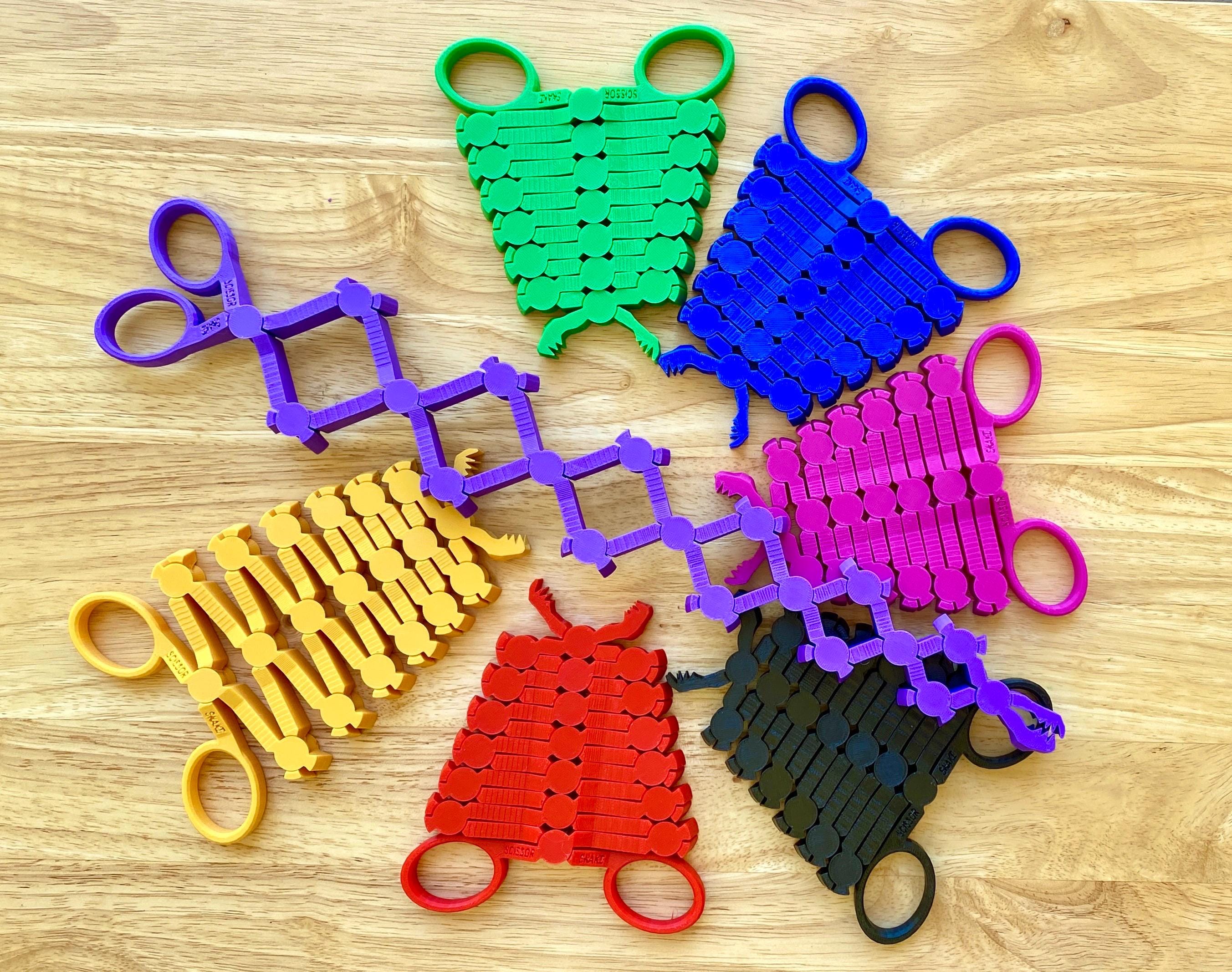 ABS Scissor Snake Retractable Claw Grabber Flexi Toy Gadget Fidget for ...