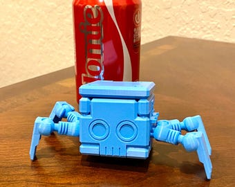 Transforming BIG Cube Guy ABS Gadget 3D printed Transforming Desk Toy Fidget - Gift Idea for all Ages