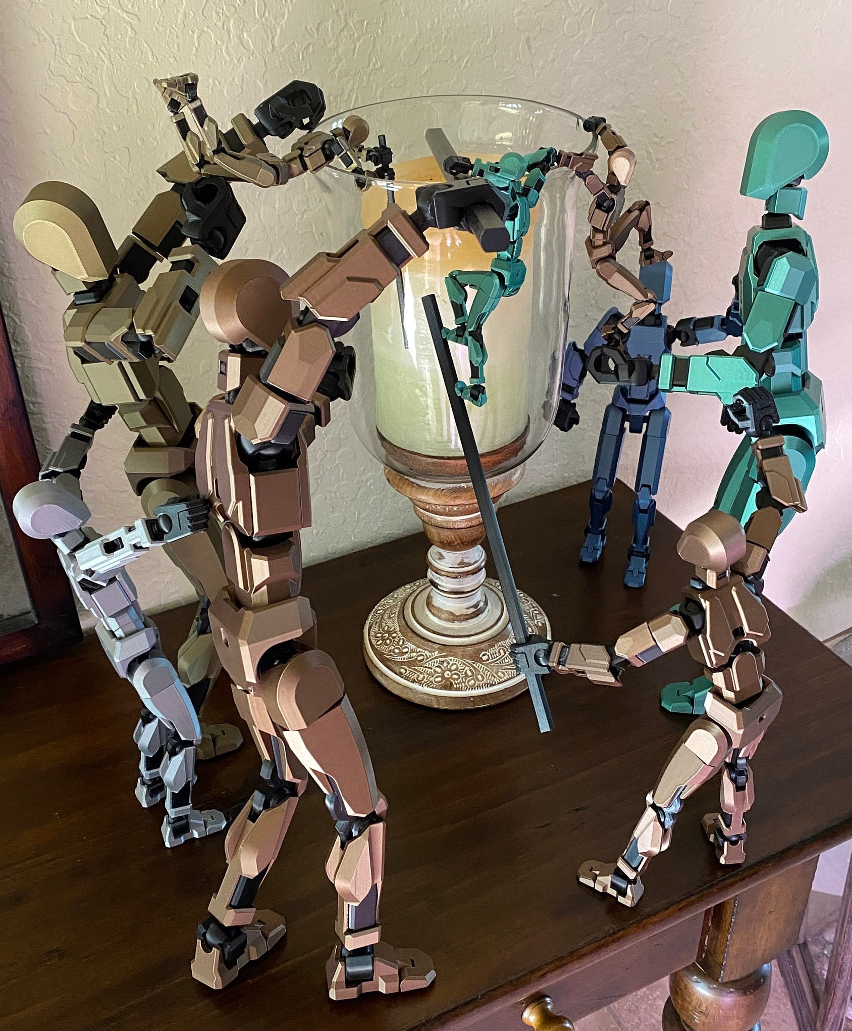 ダミー 13 可動アクションフィギュア 関節式マネキン - 完全組み立て