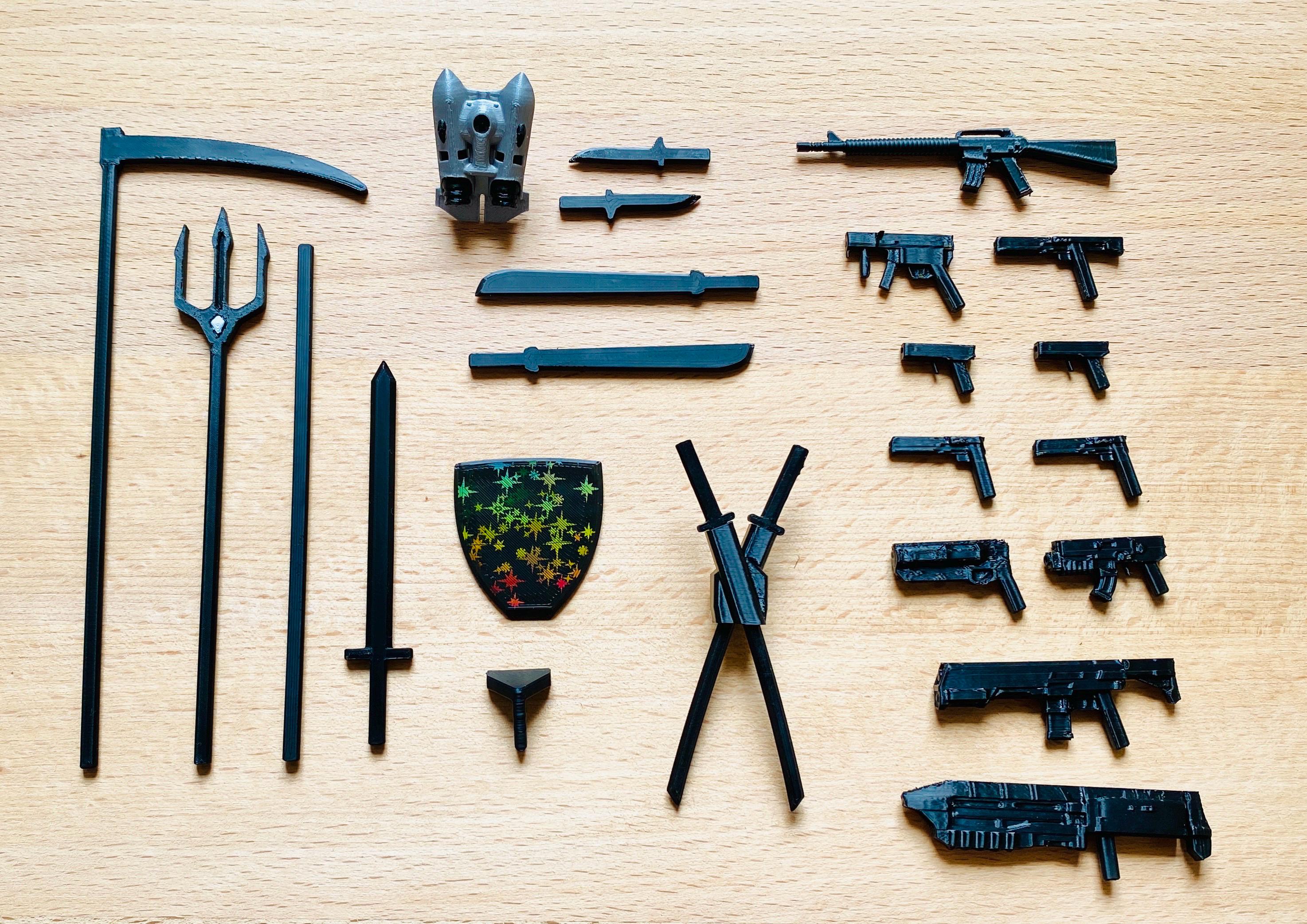 Buy Dummy 13 Accessory Set UPGRADED - Handguns, Knives, Sword