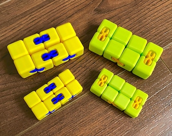Mini Cubo Infinito Fidget Toy impresso em 3D - ideia de presente para qualquer idade - ideal para cesta de Páscoa - perfeito para aliviar o estresse e a ansiedade, além de auxiliar no tratamento de TDAH.
