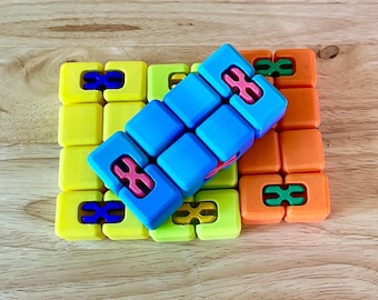 Infinity Cube Fidget Toy 3D printed - gift idea for any age - Easter Basket filler - adhd or stress play and anxiety relief