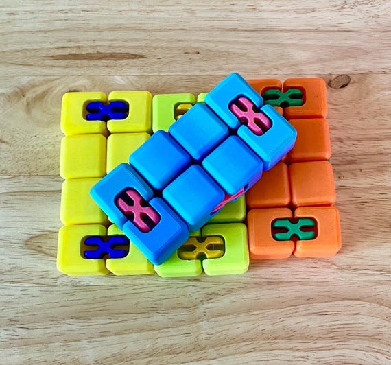 Infinity Fidget Cube – Stress Relief & Sensory Toy – Fun – Many Colours Available - Made In UK
