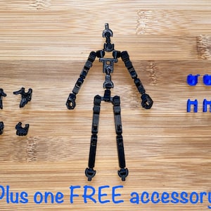 ABS Frame Replacement for Dummy 13 Posable Articulated Action Figure - includes 4 armor pieces, 3 pairs of hands and 1 FREE accessory