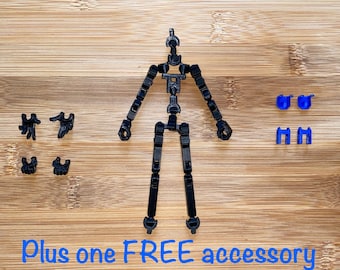 ABS Frame Replacement for Dummy 13 Posable Articulated Action Figure - includes 4 armor pieces, 3 pairs of hands and 1 FREE accessory