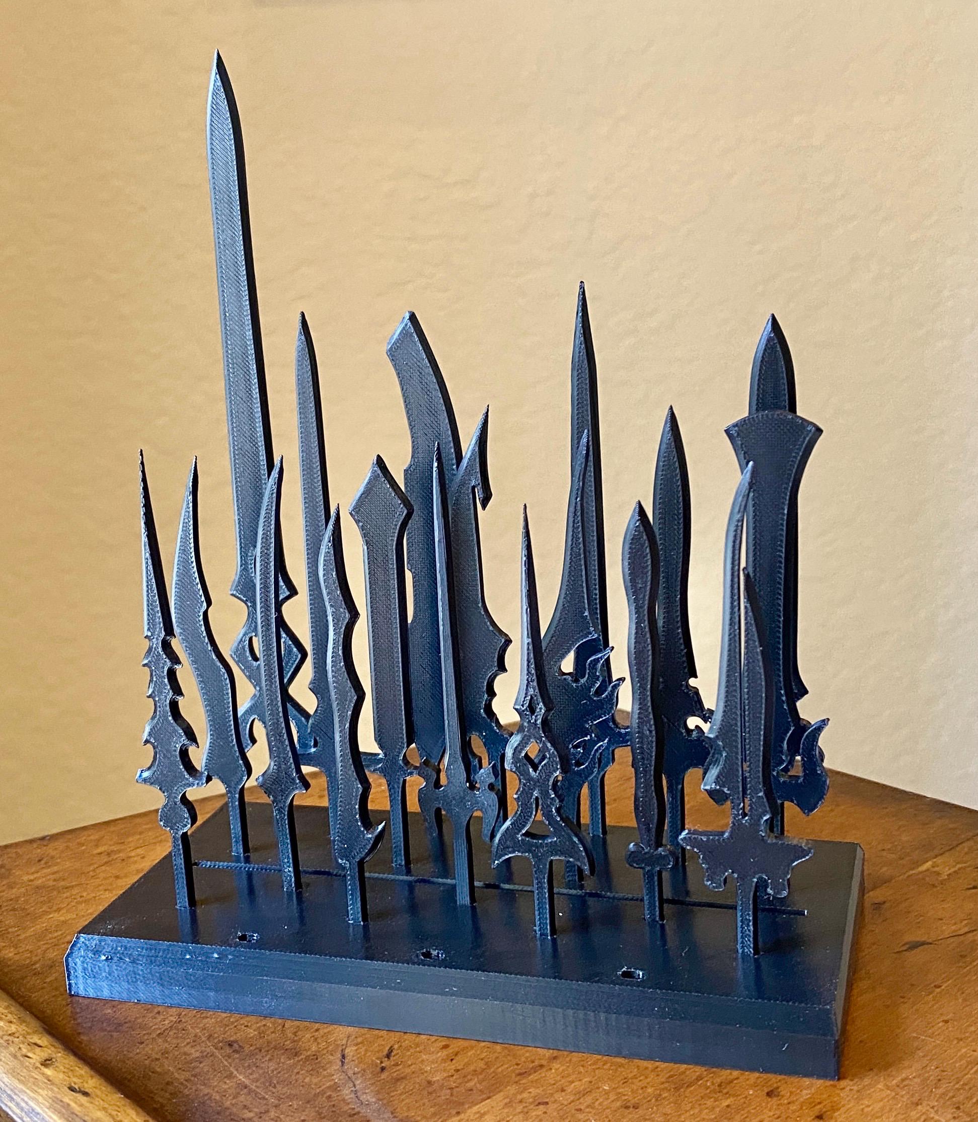 Dummy 13 Sword Accessory Pack - 18 Swords Plus Stand / Holder