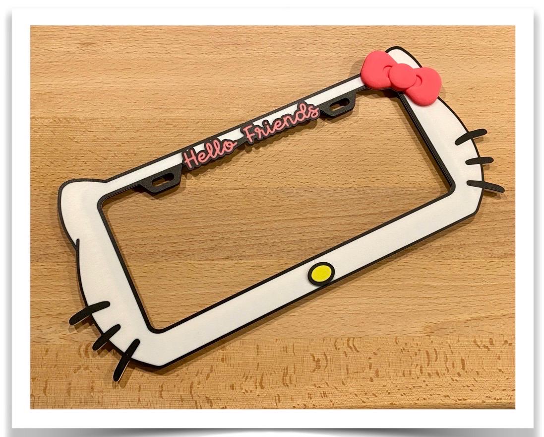 Hello Kittys License Frame - Etsy