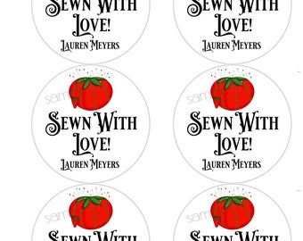 Sewing Labels, Personalized Sewing Stickers, Made with love Labels, Homemade by Gift Stickers, sewing machine Labels