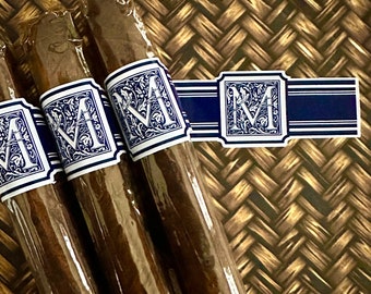 Custom Cigar Labels, Wedding Cigar Bands, Monogram Cigar Labels, Birthday Cigar Labels, Personalized Cigar Bands, custom colors
