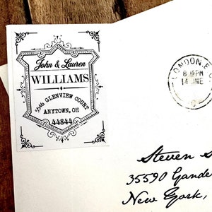 Simple Vintage Style Return Address Labels, Heritage style Address labels, Personalized Labels, Return Address Mailing Labels