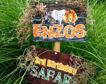 Printable Jungle Safari Signs, Welcome Signs,DIY, African Safari party signs, jungle party,Safari birthday party, Safari party Decorations