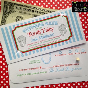 Personalized Tooth Fairy Money Envelopes, Money Gift, Children, Kids, sold per envelope
