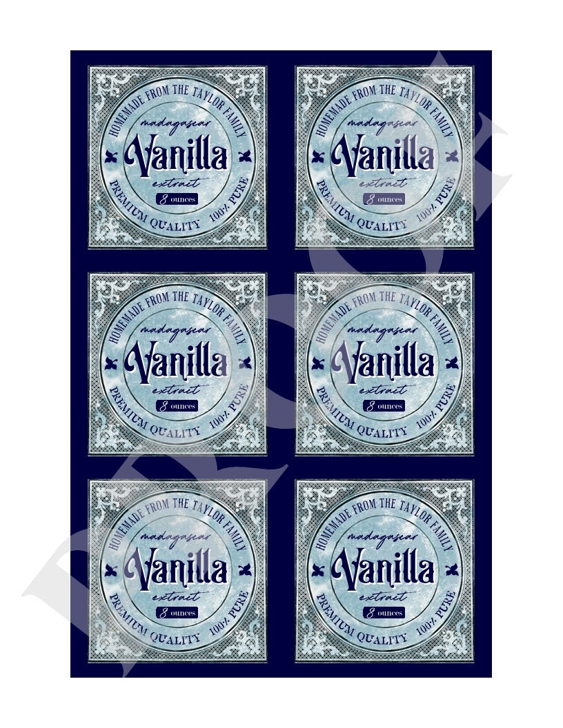 Vanilla Extract Labels Free For Personal Use Crafty Crafty Regarding Homemade  Vanilla Extract Label T…