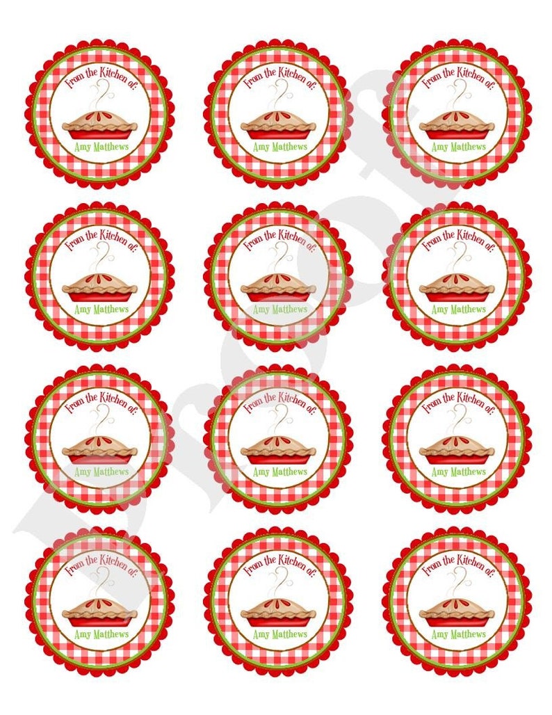 Apple Pie Baking Stickers Kitchen Stickers Pie Stickers Etsy