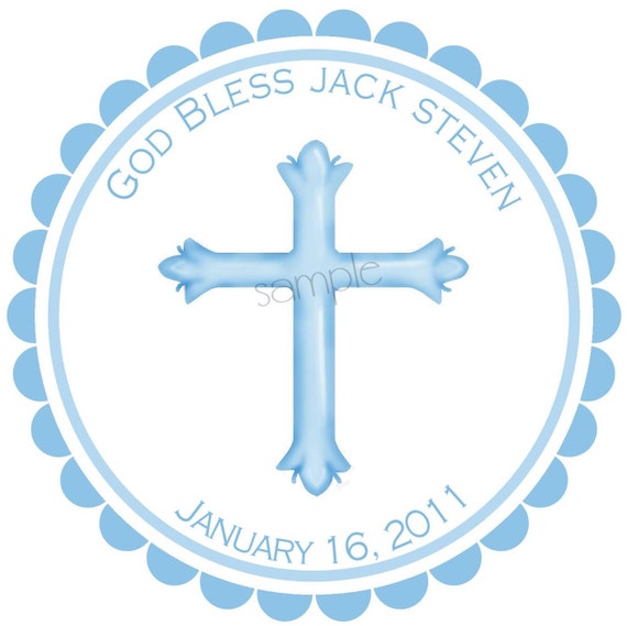First Holy Communion stickers, Cross stickers, Baptism stickers, Holy Communion, Christening, Religious, favor labels, gift labels,set of 12 Il_570xn